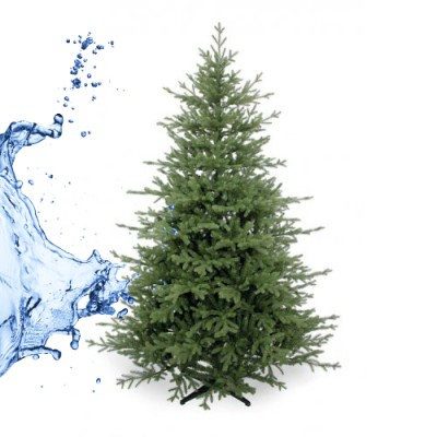 Kā izplatīt mākslīgo Ziemassvētku eglīti ar karstu ūdeni