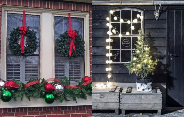 How to decorate windows outside for New Year