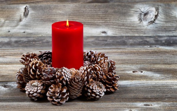 New year candles for home decoration