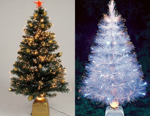 شجرة عيد الميلاد الاصطناعية الألياف البصرية للعام الجديد