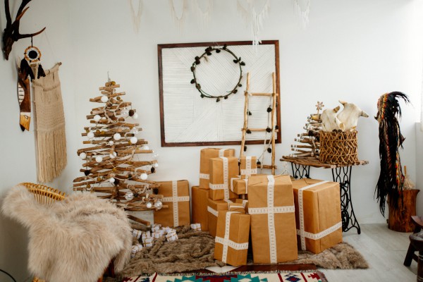 DIY oriģinālā Ziemassvētku eglīte no koka